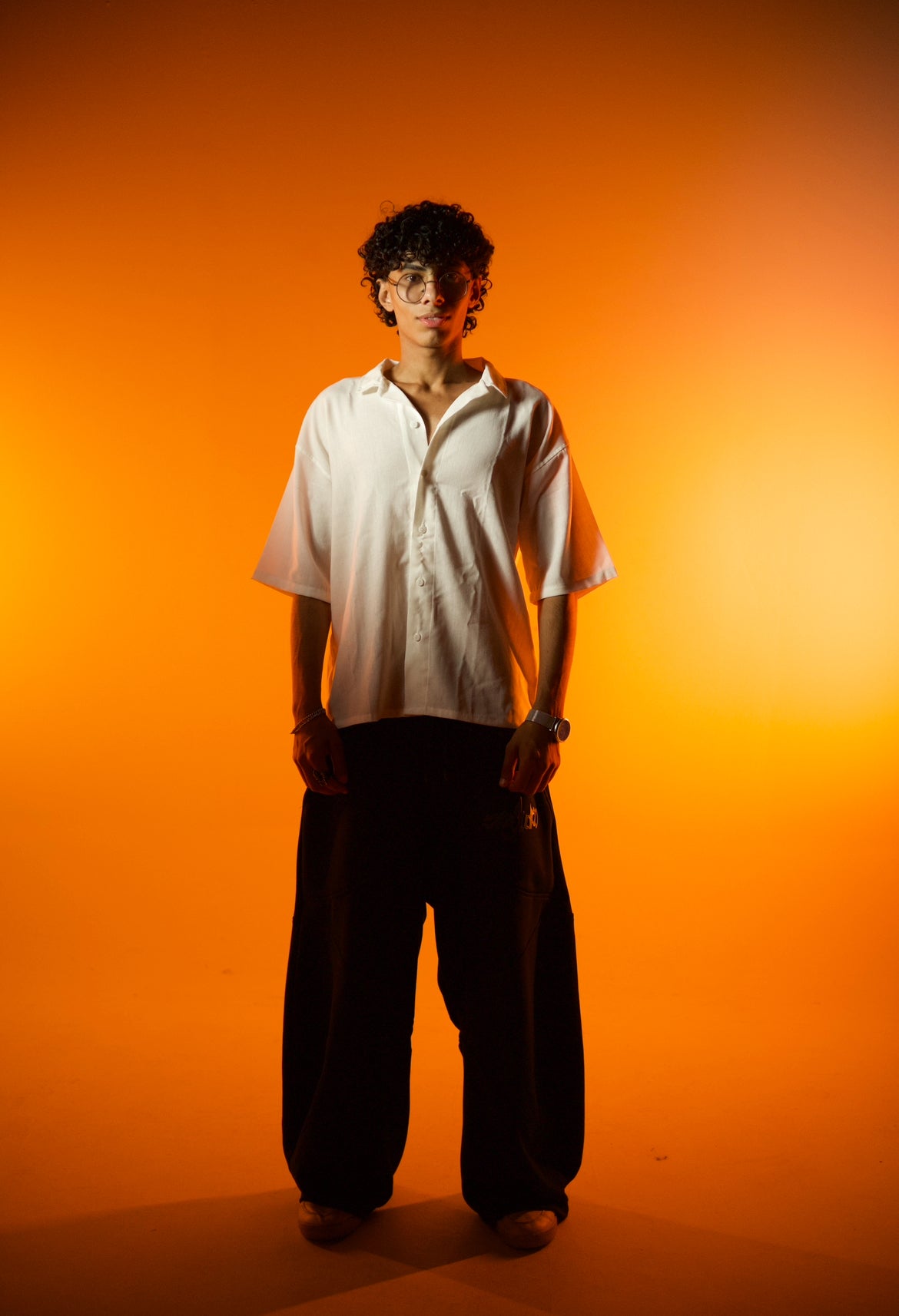 White linen shirt